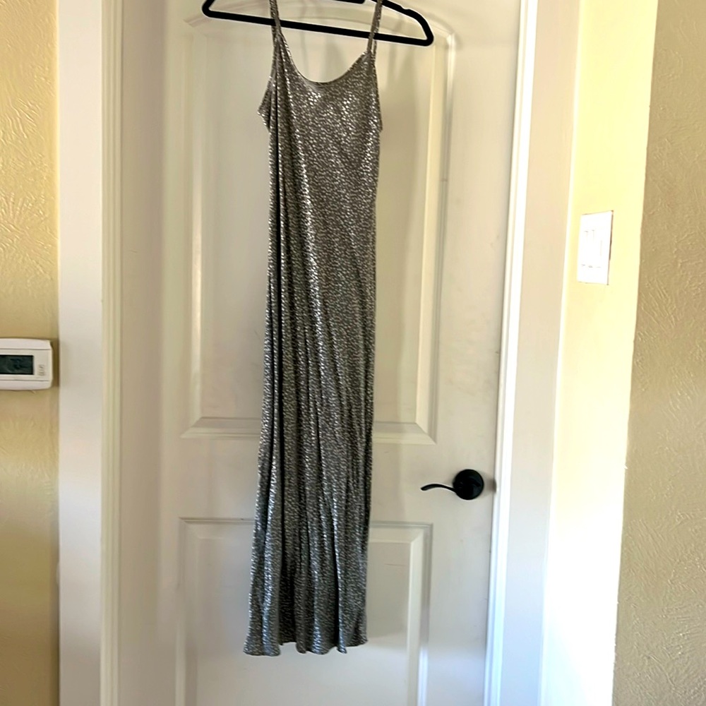 Designer dress. DKNY silver